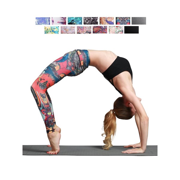 FINEMORE Printed Stretchy Pilates Leggings