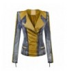 WJC1018 Womens Leather Collarless Jacket