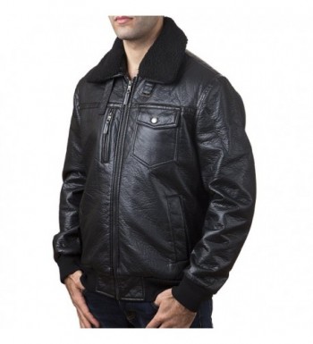 K Collection Front Faux Leather Jacket
