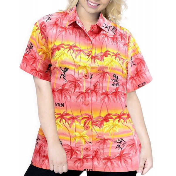 Top Women Hawaiian Shirt Beach Tank Blouses Casual Aloha Holiday Boho ...