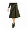 ANGVNS Casual Colorblock Pleated Pencil
