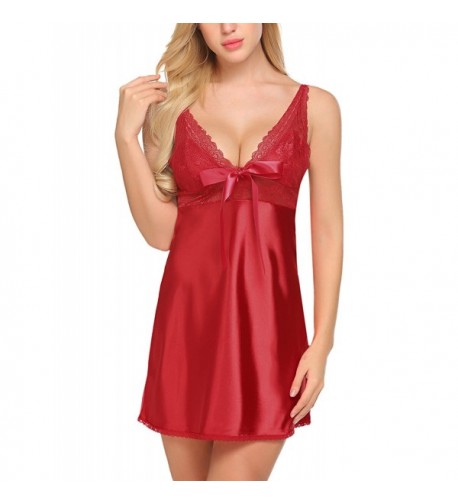 Avidlove Babydoll Lingerie Chmeises Nightgown