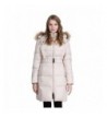 ADOMI Womens Belted Jacket Faux Fur Trimmed