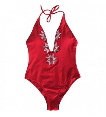 EVELUST Vintage Embroidered One Piece Swimsuit