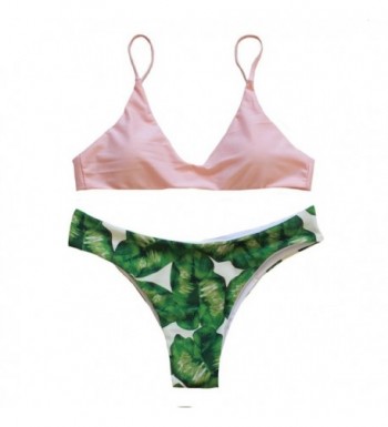 Rubylong Womens Padded Printing Swimsuit