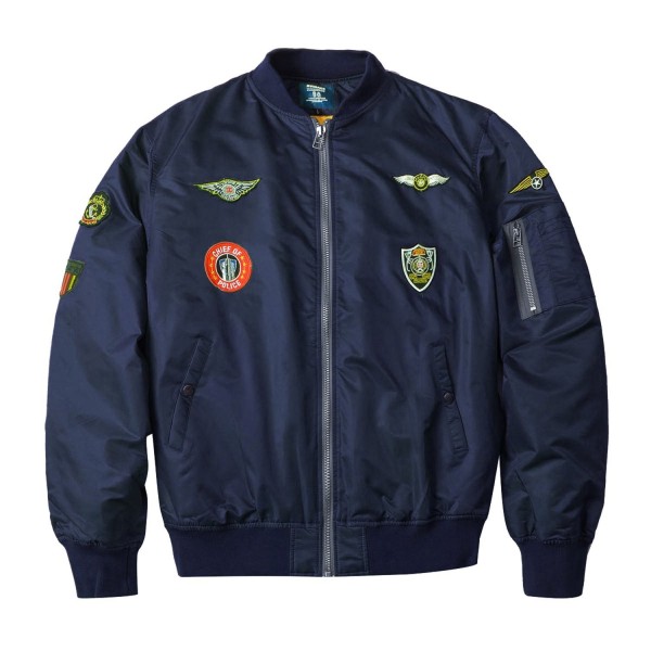 Neo wows Mens Bomber Jacket patches