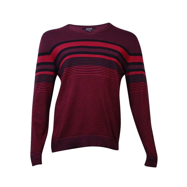 Alfani Striped Regular Pullover Sweater