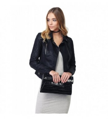 Quilted Sleeve Classic Leather Jackets