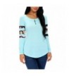FISOUL Sleeve Patchwork Buttons Blouses
