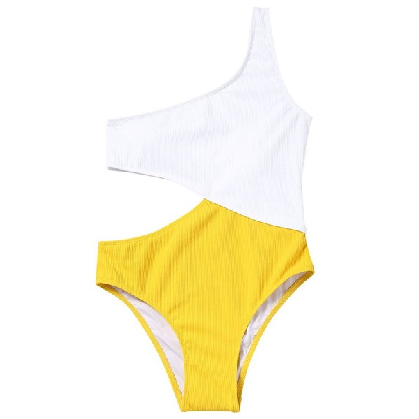 CharMma Womens Ribbed Shoulder Swimsuit