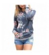 Hoodie Pullover Floral Zerorun Sweatshirt
