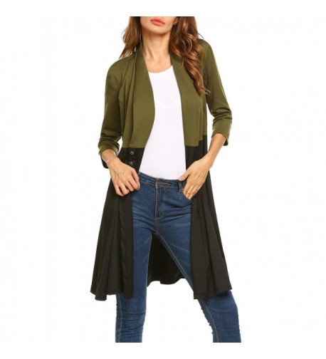 HOTOUCH Womens Sleeve Blazer Trench