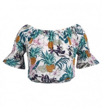 Fashion Bohemian Pineapple T Shirt Shoulder