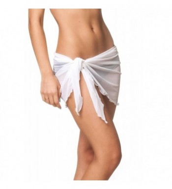 Coqueta Swimwear Sarong Swimsuit WHITE