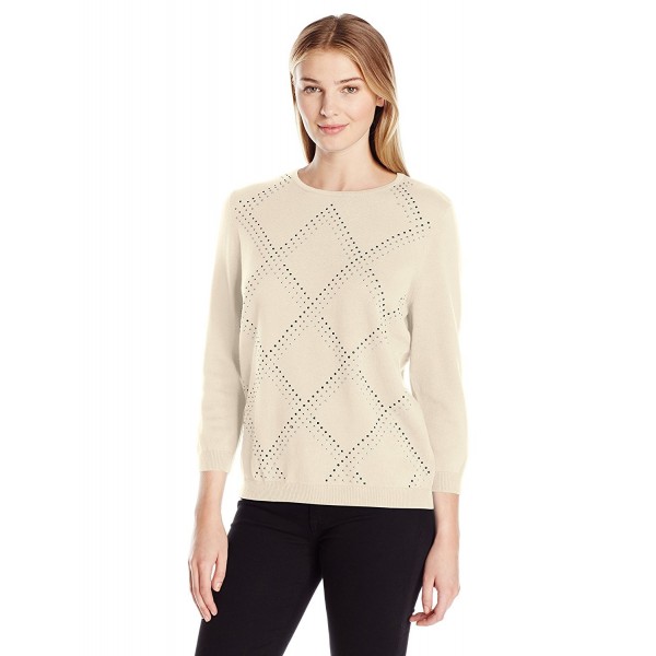 Alfred Dunner Classic Embellished Sweater