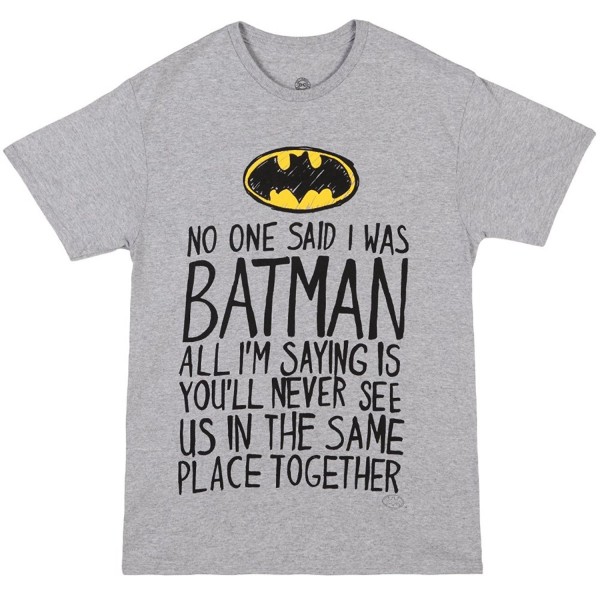 Batman One Said T Shirt Small