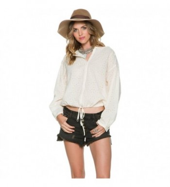 Free People Womens Sleeves Button Down