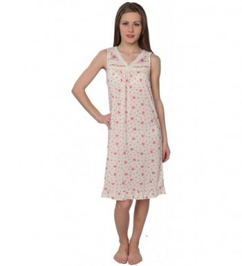 Beverly Rock Womens Sleeveless Nightgown