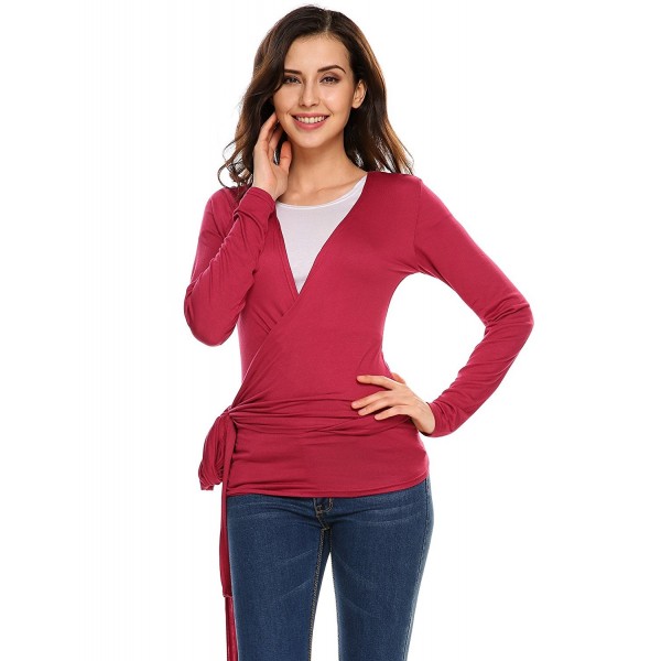 Soteer Womens Cross front Pullover T Shirt