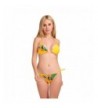 CozyBlue Floral Triangle Bikini Yellow