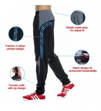 Men's Athletic Pants Soccer Training Active Pants Casual Gym Fitness ...