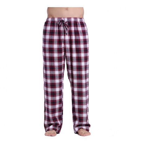 CYZ Cotton Flannel Pajama Pants WhiteRedNavy M