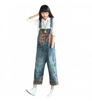 Zoulee Printed Overalls Jumpsuits Rompers
