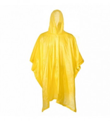 Portable Raincoat Poncho Sleeves Yellow