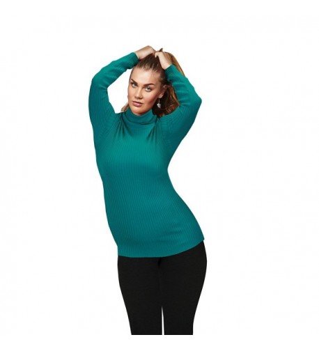 Long Sleeve Turtle Pullover 4165X Turquoise
