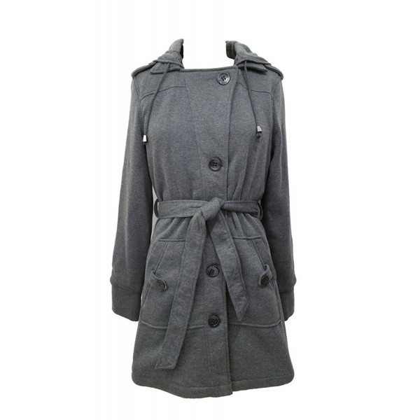 Womens Charcoal Fleece Length Jacket