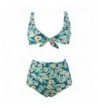 COCOSHIP Floral Waisted Concise Swimsuit