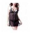 Anyou Sleepwear Transparent Nightgowns Strappy