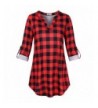 Faddare Checked Blouse Ladies Knitted