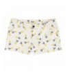 Womens Pineapple Printed Yellow Stretch