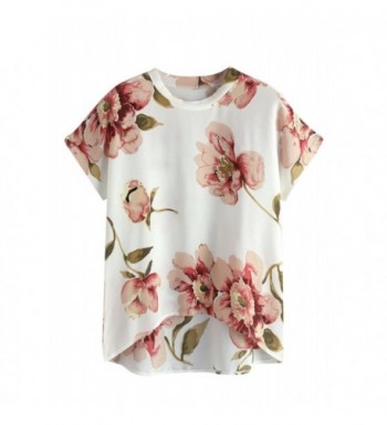 MakeMeChic Womens Sleeve Casual Floral