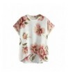 MakeMeChic Womens Sleeve Casual Floral