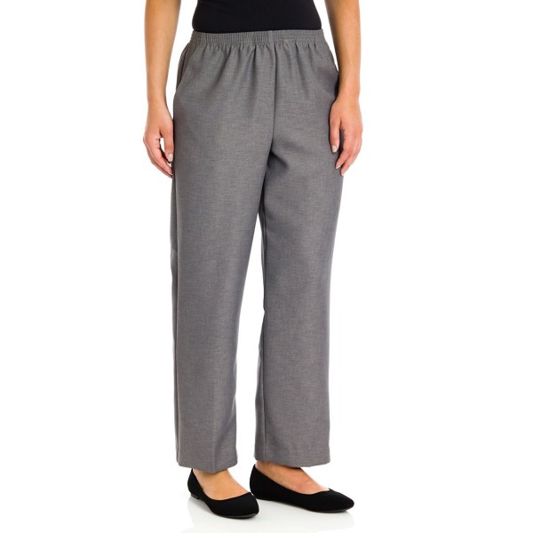 Alfred Dunner Pull Pants Gray
