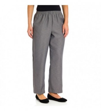 Alfred Dunner Pull Pants Gray