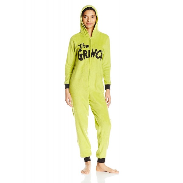 Dr Seuss Womens Grinch Hoodie X Large