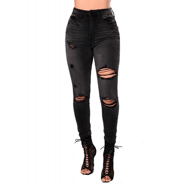 grey ripped jeans womens
