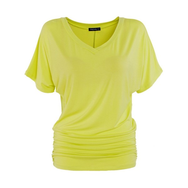 PattyCandy Yellow V Neck Shirring Yellow XL