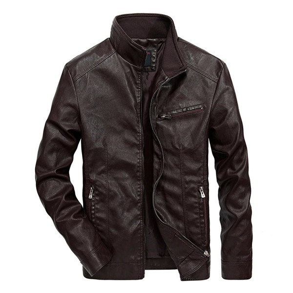 Nantersan Leather Jacket Collar Motorcycle