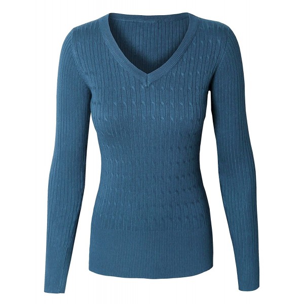 makeitmint Twisted Pullover Sweater YISW0001 TEAL SMALL