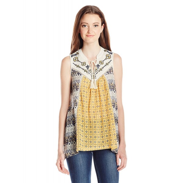 Jolt Womens Printed Embroidery Marigold
