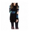 OUGES Womens Sleeve Patchwork Casual