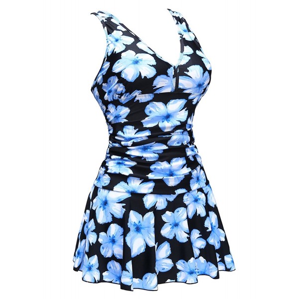 COCOPEAR Womens shaping Black Blue Floral