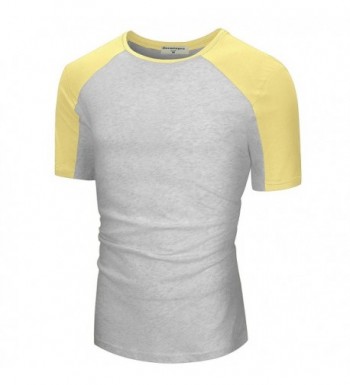 Derminpro Mens T Shirt Yellow Gray XX Large