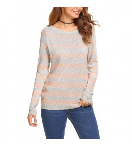 Soteer Womens Sleeve Patchwork Sweater