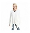 Vankerful Cashmere Asymmetric Pullover DFS087White