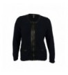 Alfani Faux Leather Trim Zip Front Boucle Jacket